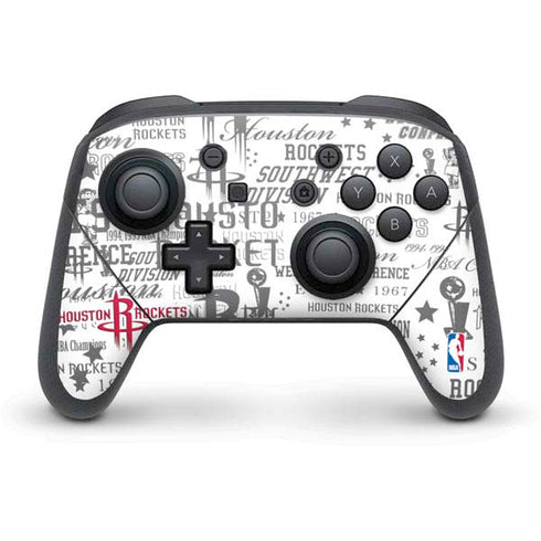 NBA Houston Rockets Historic Blast Nintendo Switch Pro Controller Skin