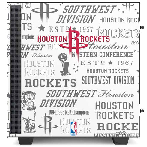 NBA Houston Rockets Historic Blast NZXT H510 Compact ATX Mid-Tower Case Skin