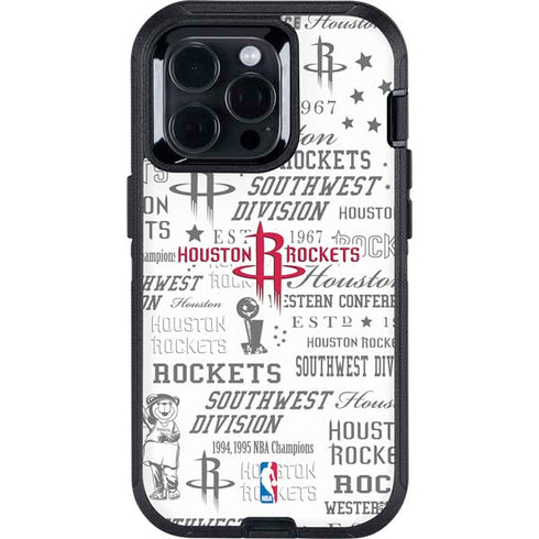 NBA Houston Rockets Historic Blast Otterbox Defender iPhone Skin