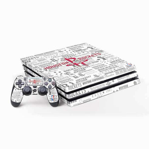 NBA Houston Rockets Historic Blast PS4 Pro Bundle Skin