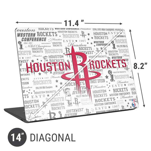 NBA Houston Rockets Historic Blast Universal Laptop 14in (11.4 x 8.2in) Skin