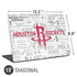 NBA Houston Rockets Historic Blast Universal Laptop 15in (12.2 x 8.8in) Skin