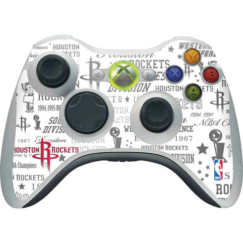 NBA Houston Rockets Historic Blast Xbox 360 Wireless Controller Skin