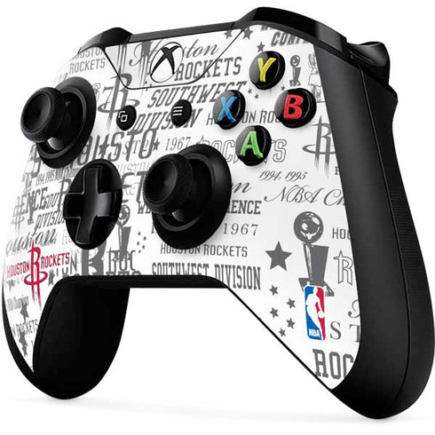 NBA Houston Rockets Historic Blast Xbox One X Controller Skin