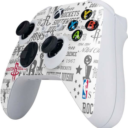 NBA Houston Rockets Historic Blast Xbox Series S Controller Skin