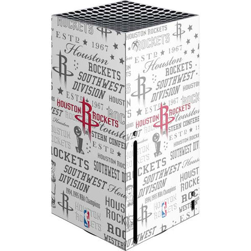 NBA Houston Rockets Historic Blast Xbox Series X Console Skin