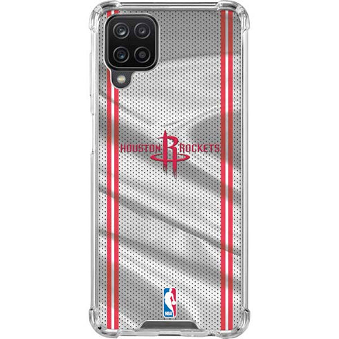 NBA Houston Rockets Home Jersey Galaxy A12 Clear Case