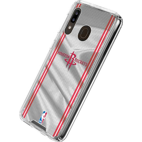 NBA Houston Rockets Home Jersey Galaxy A30 Clear Case