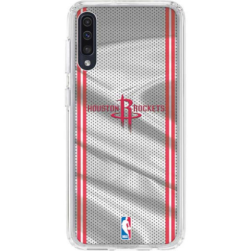 NBA Houston Rockets Home Jersey Galaxy A50 Clear Case
