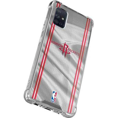 NBA Houston Rockets Home Jersey Galaxy A51 5G Clear Case