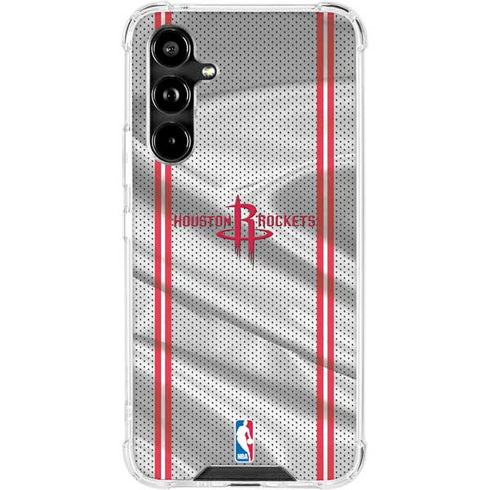 NBA Houston Rockets Home Jersey Galaxy A54 5G Clear Case