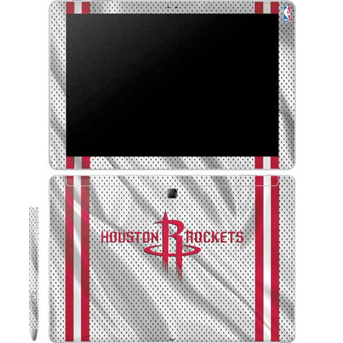 NBA Houston Rockets Home Jersey Galaxy Book 12in Skin