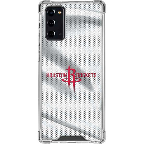 NBA Houston Rockets Home Jersey Galaxy Note20 5G Clear Case