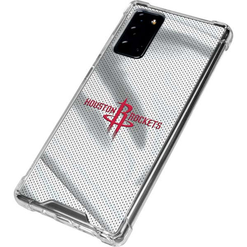NBA Houston Rockets Home Jersey Galaxy Note20 5G Clear Case