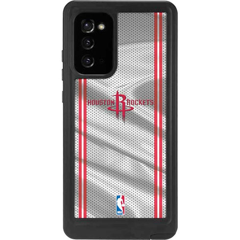 NBA Houston Rockets Home Jersey Galaxy Note20 5G Waterproof Case