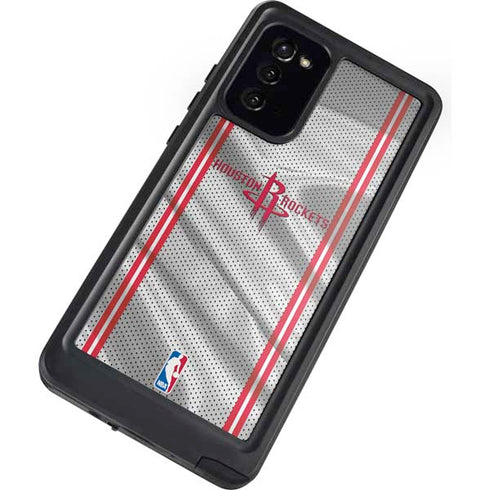 NBA Houston Rockets Home Jersey Galaxy Note20 5G Waterproof Case