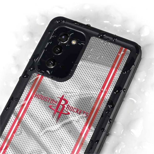 NBA Houston Rockets Home Jersey Galaxy Note20 5G Waterproof Case