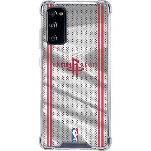 NBA Houston Rockets Home Jersey Galaxy S20 FE Clear Case