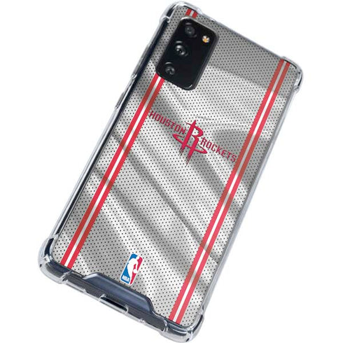 NBA Houston Rockets Home Jersey Galaxy S20 FE Clear Case