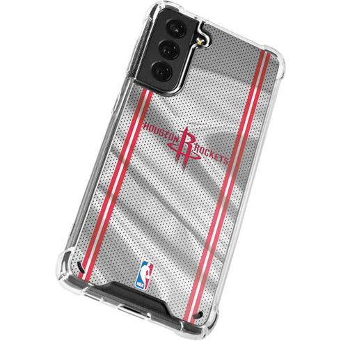 NBA Houston Rockets Home Jersey Galaxy S21 5G Clear Case
