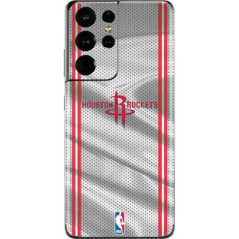 NBA Houston Rockets Home Jersey Galaxy S21 Ultra 5G Skin