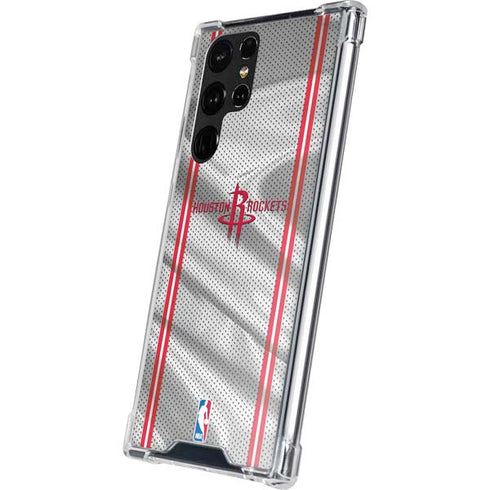 NBA Houston Rockets Home Jersey Galaxy S22 Ultra Clear Case