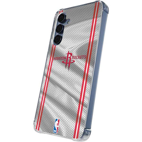 NBA Houston Rockets Home Jersey Galaxy S24 Clear Case