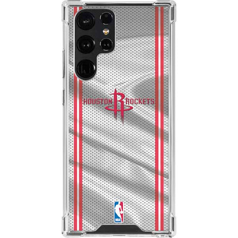 NBA Houston Rockets Home Jersey Galaxy S24 Ultra Clear Case