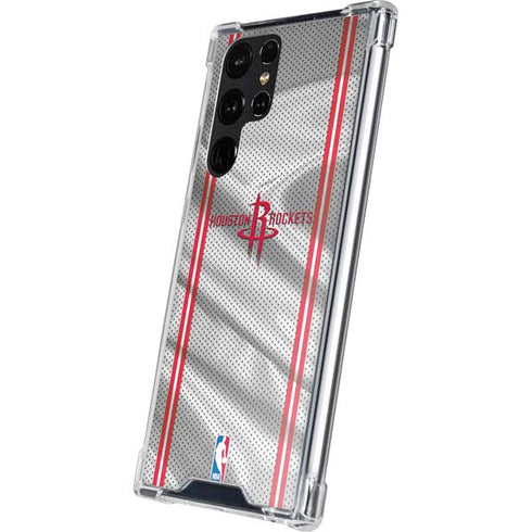 NBA Houston Rockets Home Jersey Galaxy S24 Ultra Clear Case
