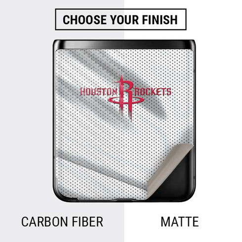 NBA Houston Rockets Home Jersey Galaxy Z Flip Skin