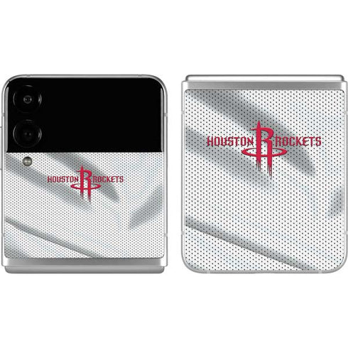 NBA Houston Rockets Home Jersey Galaxy Z Flip4 5G Skin