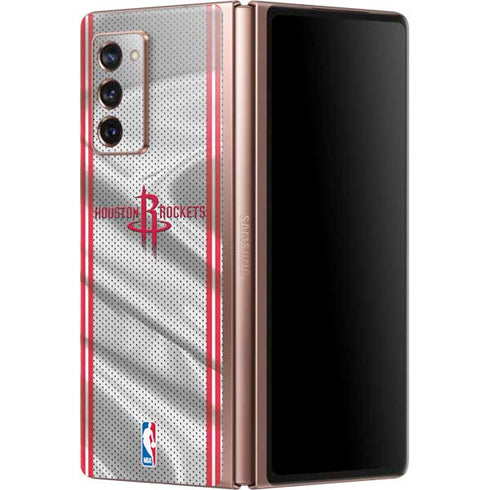 NBA Houston Rockets Home Jersey Galaxy Z Fold2 5G Skin