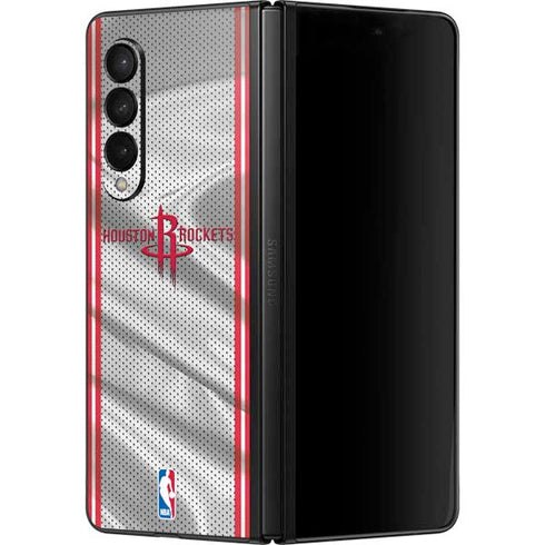 NBA Houston Rockets Home Jersey Galaxy Z Fold3 5G Skin