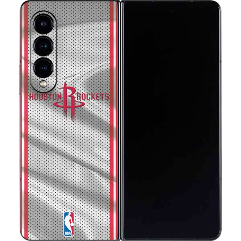 NBA Houston Rockets Home Jersey Galaxy Z Fold4 5G Skin