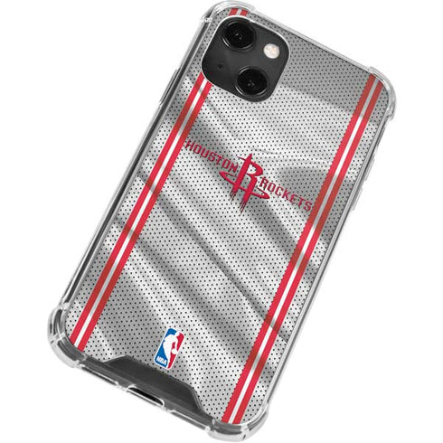 NBA Houston Rockets Home Jersey iPhone 15 Plus Clear Case