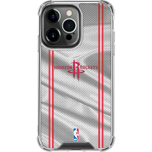NBA Houston Rockets Home Jersey iPhone 14 Pro Clear Case