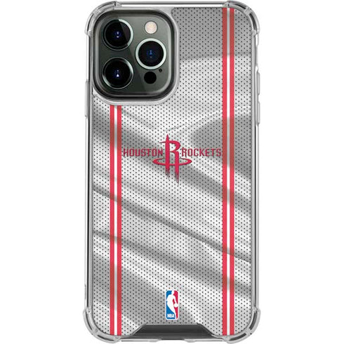 NBA Houston Rockets Home Jersey iPhone 15 Pro Max Clear Case