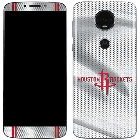 NBA Houston Rockets Home Jersey Moto E5 Plus Skin