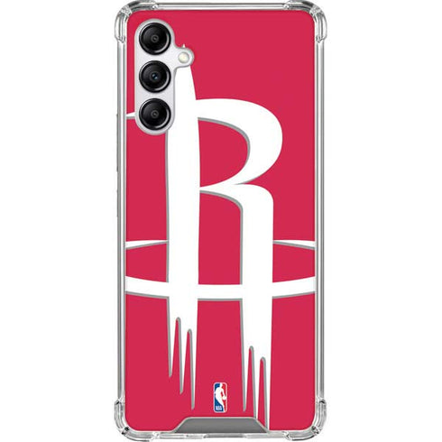 NBA Houston Rockets Large Logo Galaxy A14 5G Clear Case