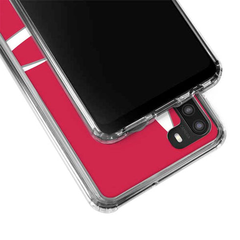 NBA Houston Rockets Large Logo Galaxy A21 Clear Case