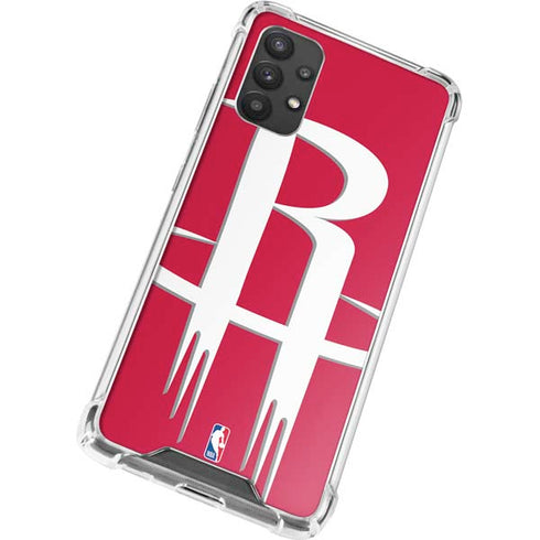 NBA Houston Rockets Large Logo Galaxy A32 5G Clear Case