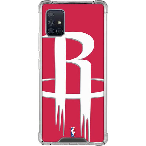 NBA Houston Rockets Large Logo Galaxy A51 5G Clear Case