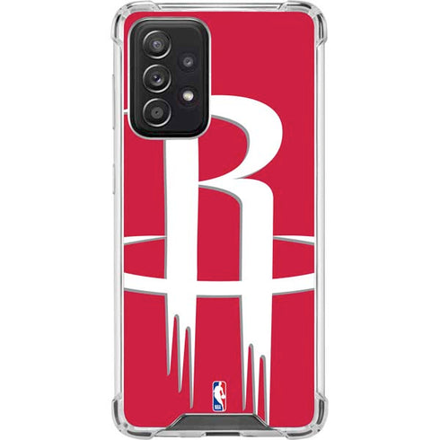 NBA Houston Rockets Large Logo Galaxy A52 5G Clear Case