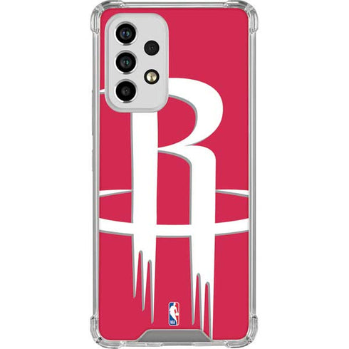 NBA Houston Rockets Large Logo Galaxy A53 5G Clear Case