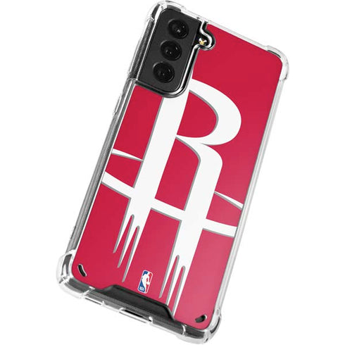 NBA Houston Rockets Large Logo Galaxy S21 Plus 5G Clear Case