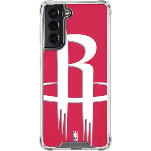NBA Houston Rockets Large Logo Galaxy S22 Clear Case