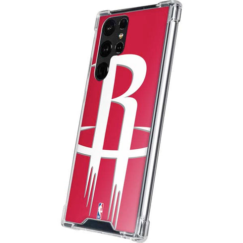 NBA Houston Rockets Large Logo Galaxy S22 Ultra Clear Case