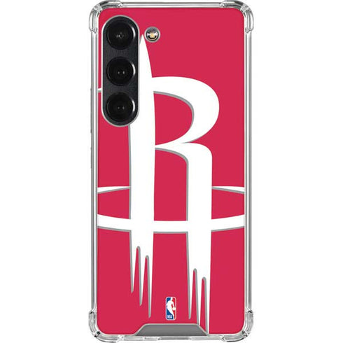 NBA Houston Rockets Large Logo Galaxy S23 Clear Case