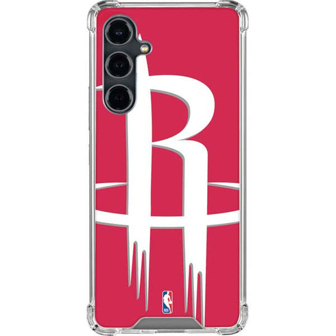 NBA Houston Rockets Large Logo Galaxy S23 FE Clear Case