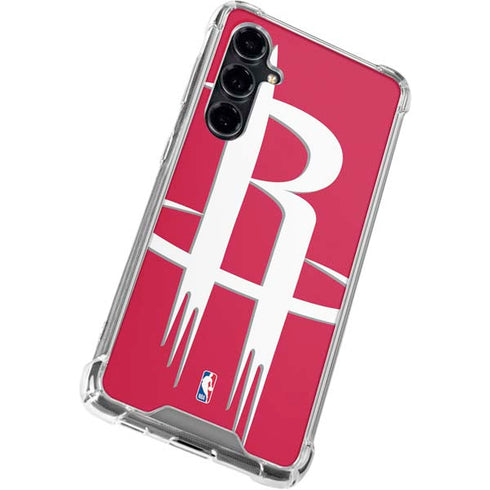 NBA Houston Rockets Large Logo Galaxy S23 FE Clear Case